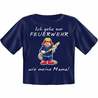 Kinder-Shirt "Ich gehe zur Feuerwehr ..." 3/4 (98/104)