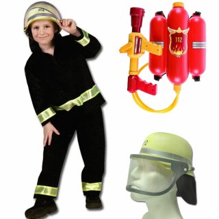 Kinder-Set - Anzug (116), DIN-Helm, Rückenspritze